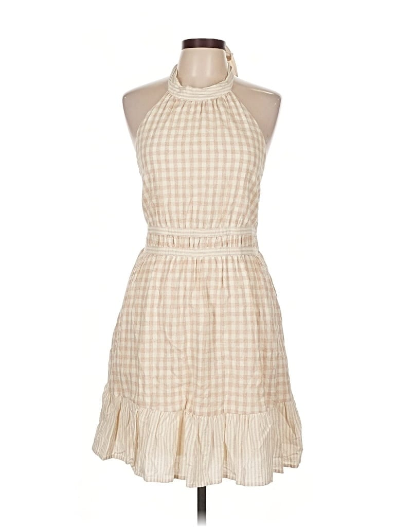 Pre-owned Lost + Wander Casual Dress In White