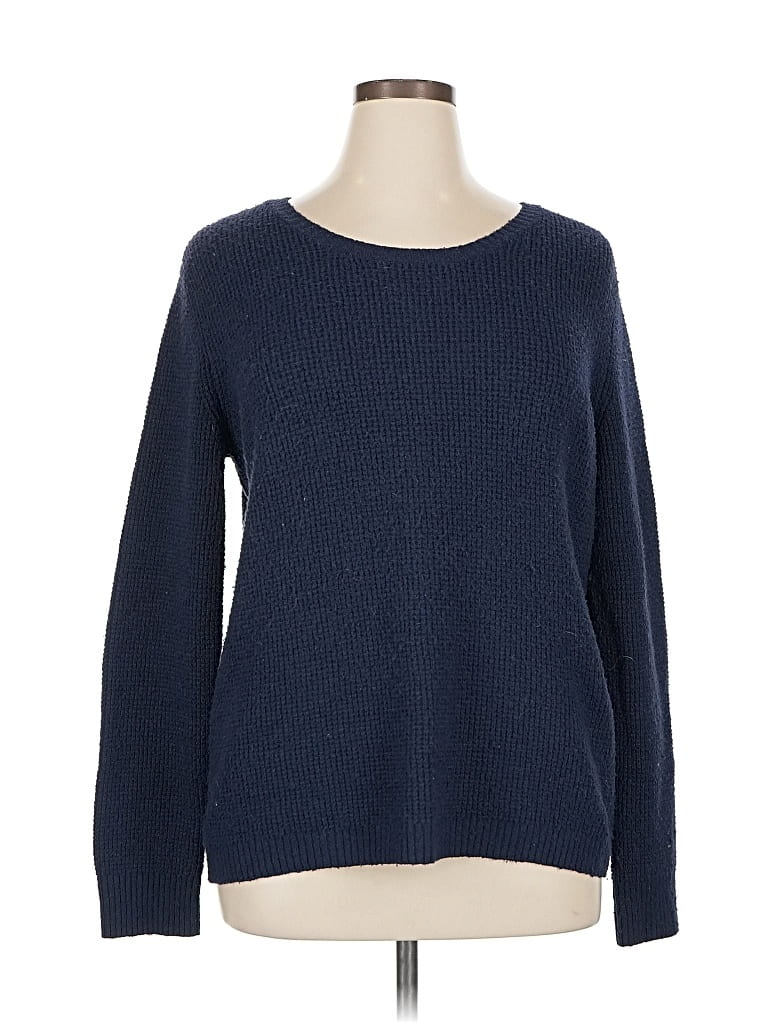 Pre-owned Market & Spruce Pullover Sweater In Blue