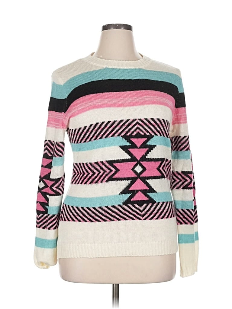 Pre-owned Rue21 Pullover Sweater In Pink