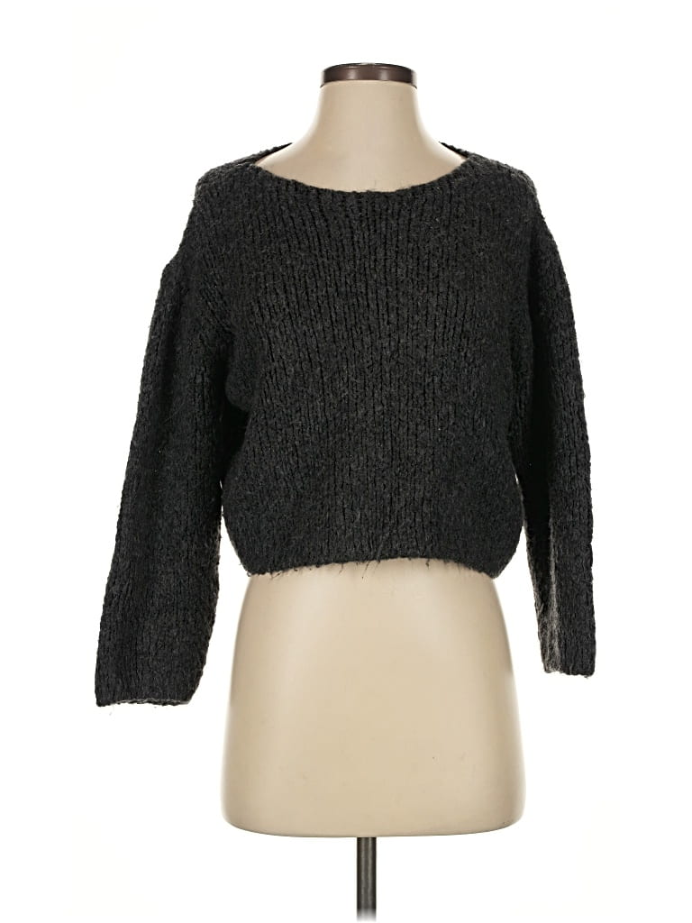 Pre-owned Zara Pullover Sweater In Black