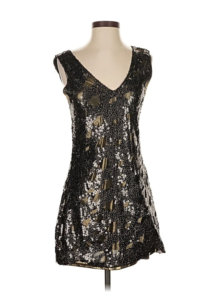 Pre-owned Express Cocktail Dress In Silver