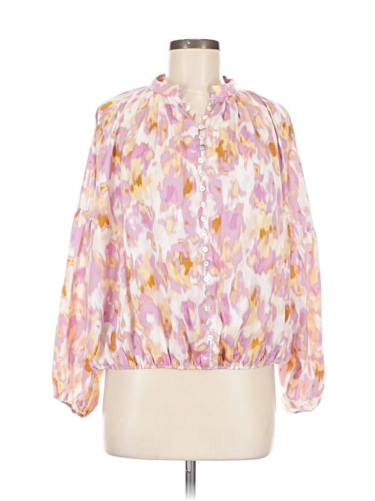 Pre-owned Marc New York Andrew Marc 3/4 Sleeve Blouse In Pink