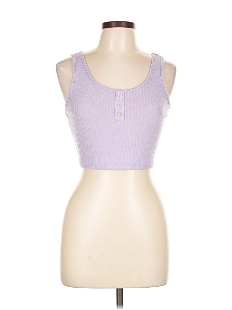 Pre-owned Unbranded Tank Top Purple Strapless Neckline Tops