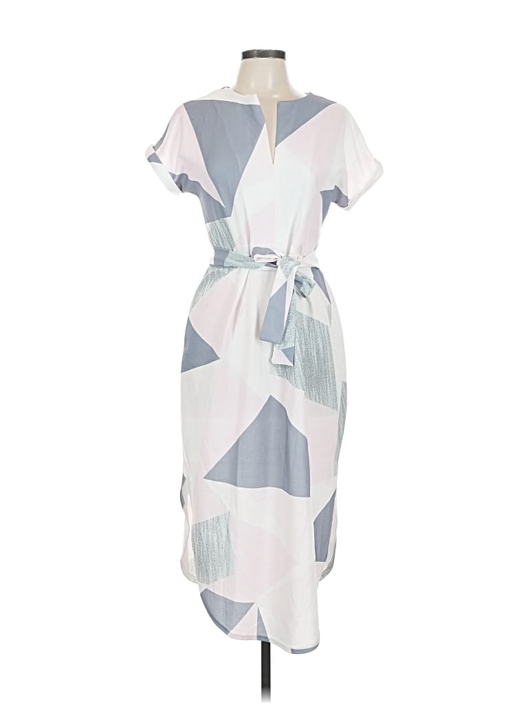 Pre-owned Ecowish Casual Dress In Gray