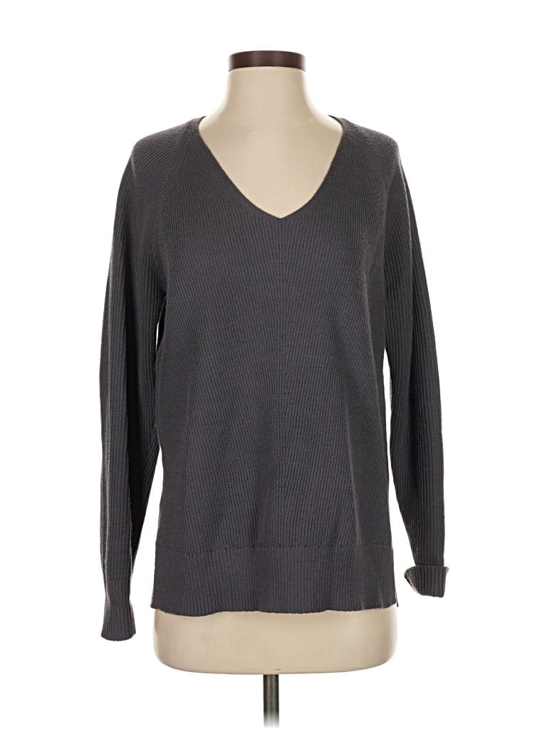 Pre-owned Athleta Pullover Sweater In Gray