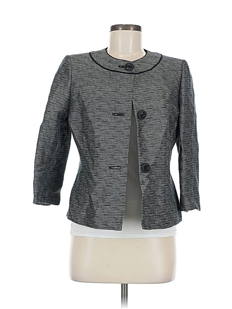 Pre-owned Jones New York Blazer Jacket In Gray