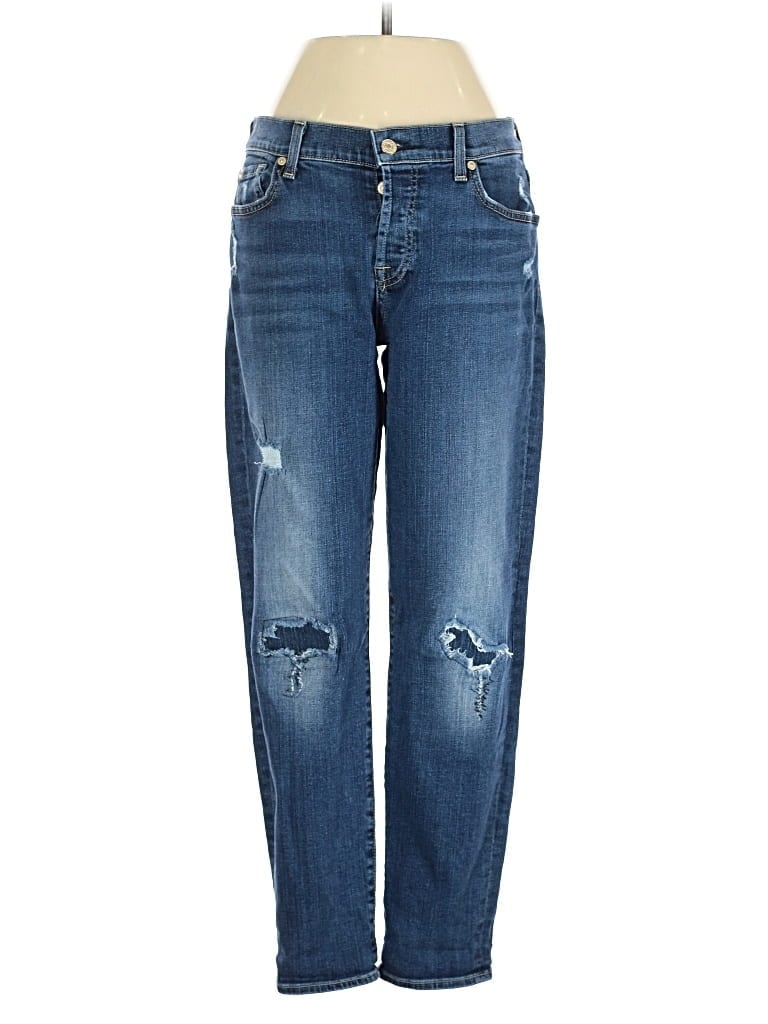 Pre-owned 7 For All Mankind Jeans In Blue