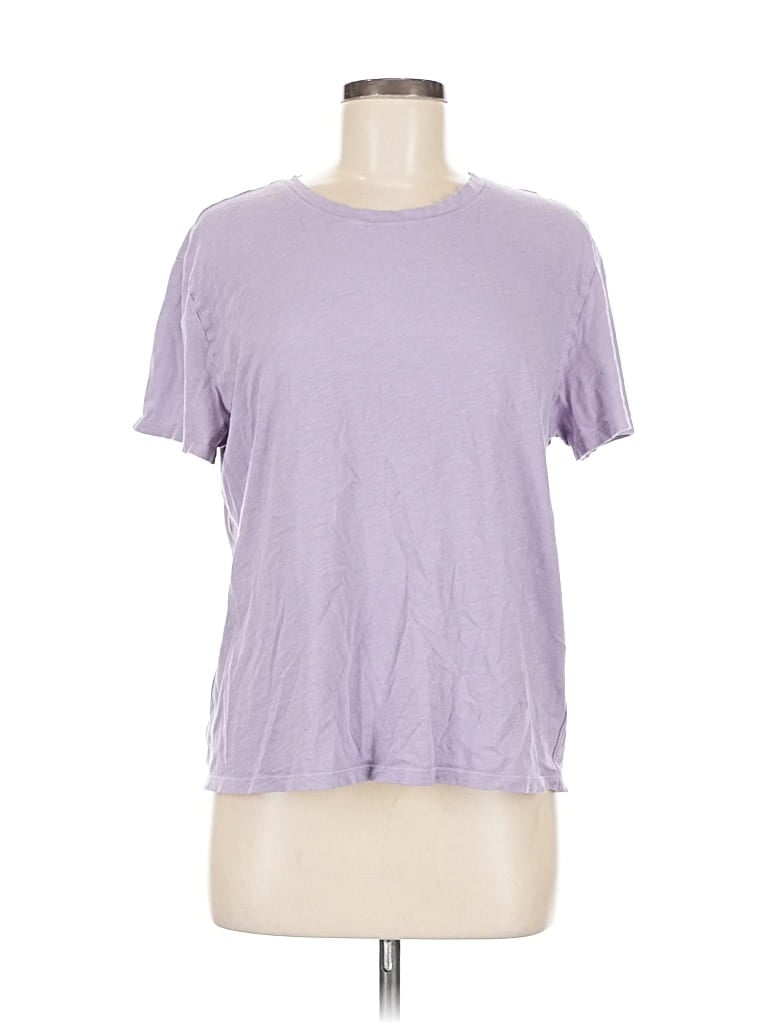 Pre-owned Athleta Short Sleeve T-shirt In Purple