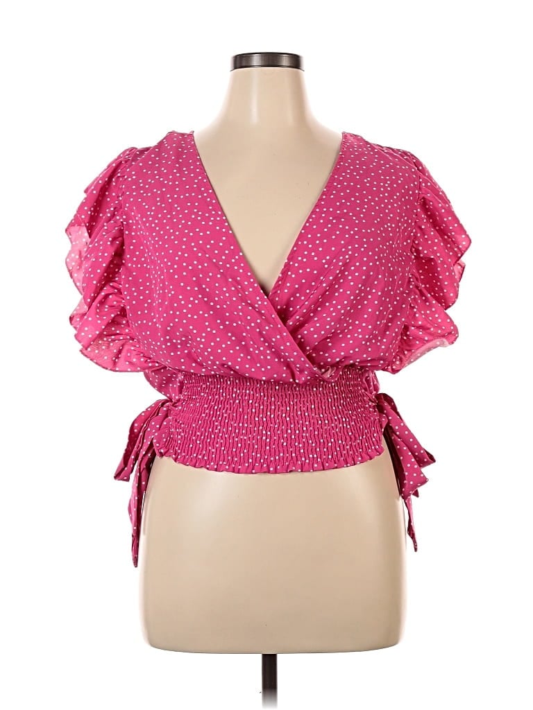 Pre-owned Shein Curve Sleeveless Blouse In Pink