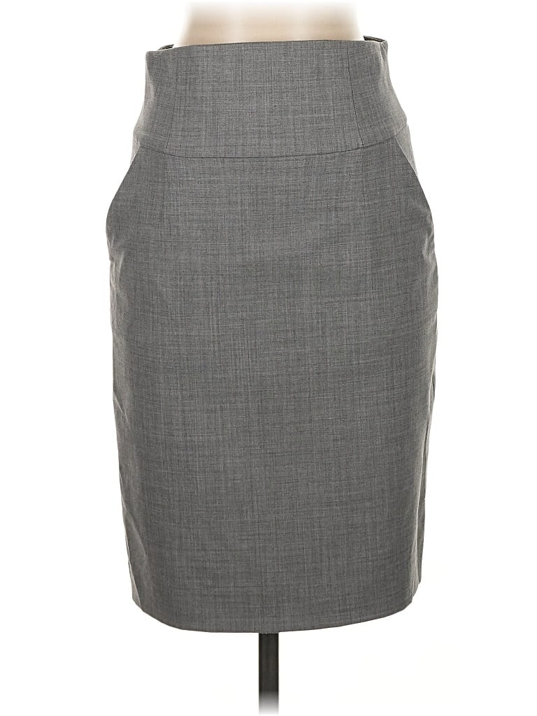 Pre-owned Banana Republic Wool Skirt In Gray