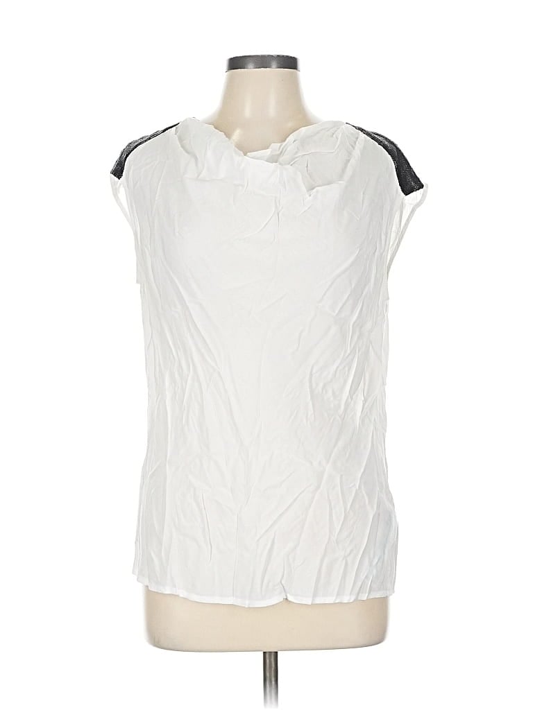 Pre-owned Esprit Sleeveless Blouse In White