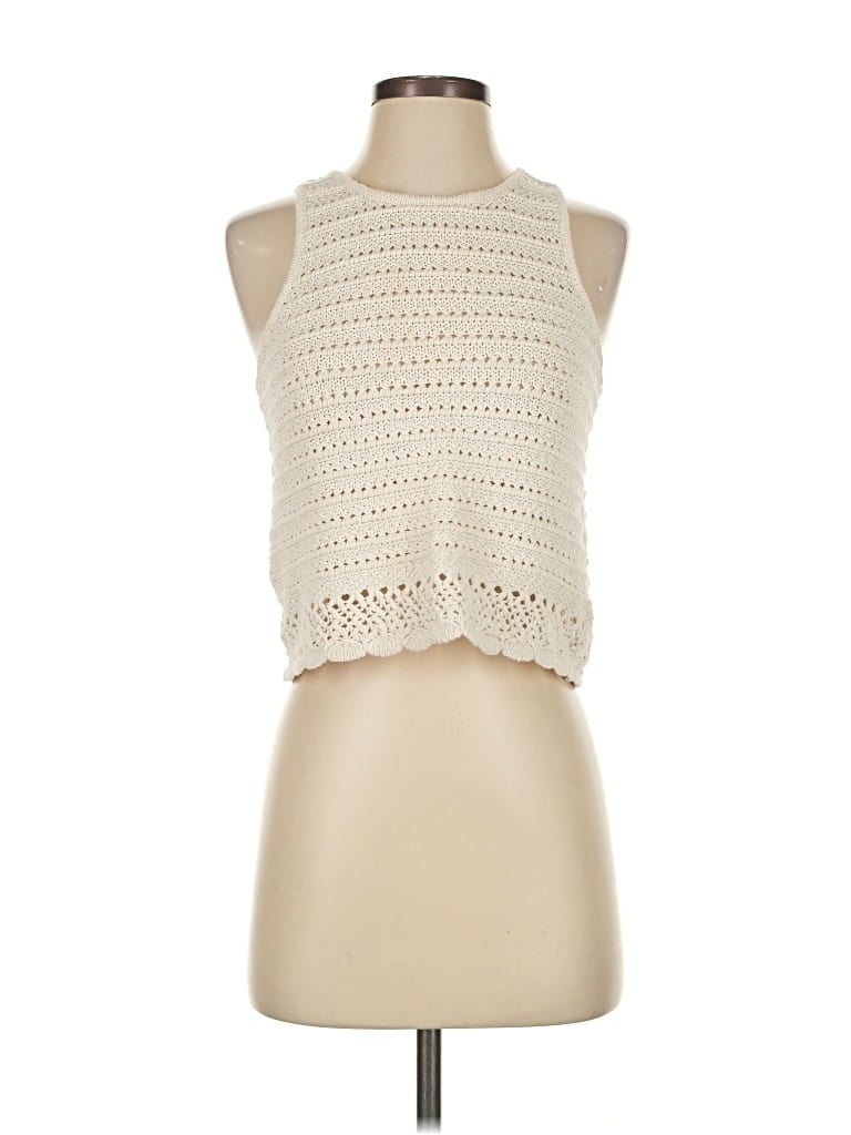 Pre-owned Madewell Cardigan Sweater In White