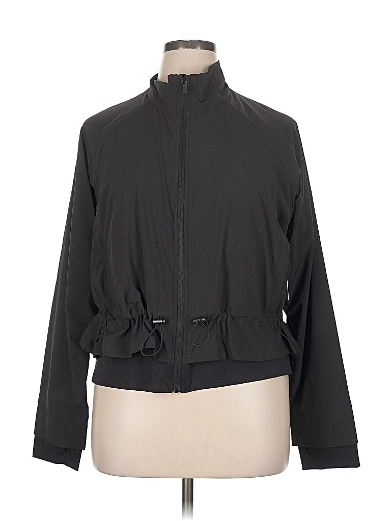 Pre-owned Flx Track Jacket In Black