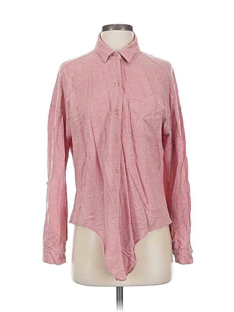 Pre-owned William B Long Sleeve Button Down Shirt In Pink