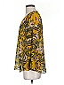 CAbi 100% Polyester Yellow 3/4 Sleeve Blouse Size XS - photo 5