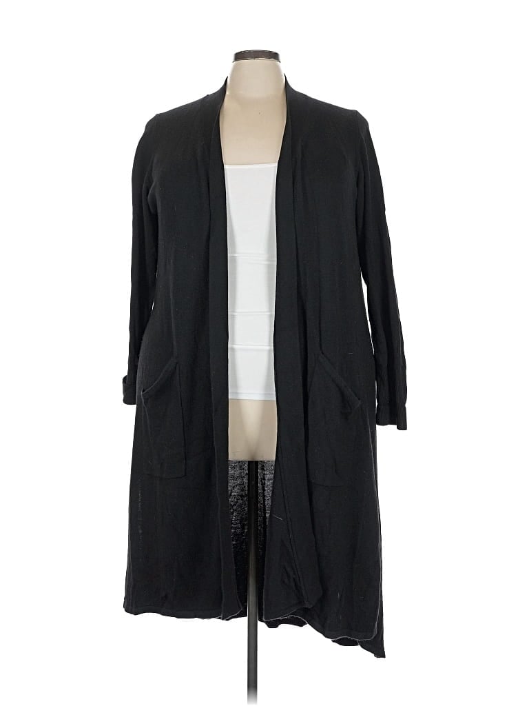 Pre-owned H By Halston Cardigan Sweater In Black