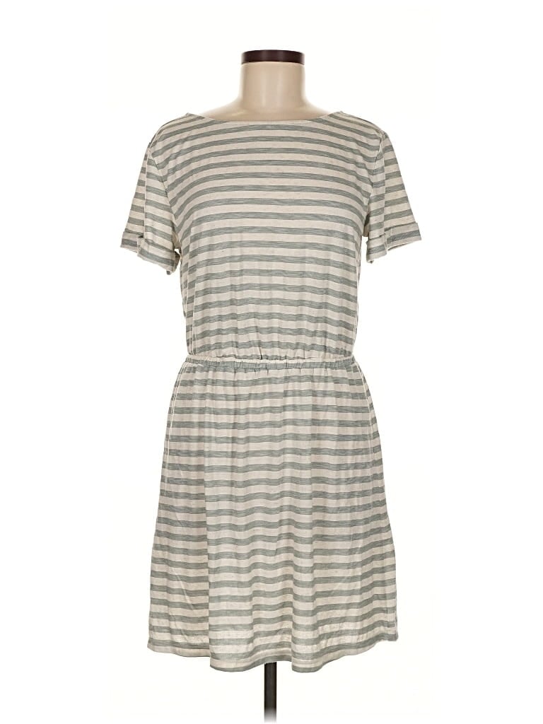 Pre-owned Loft Beach Casual Dress In Gray