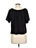 Freebird 100% Polyester Black Short Sleeve Blouse Size M - photo 2