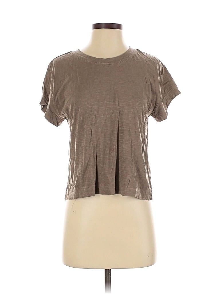 Pre-owned Pilcro Short Sleeve T-shirt In Brown