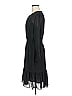 J.Crew 100% Polyester Solid Black Casual Dress Size M - photo 5