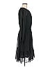 J.Crew 100% Polyester Solid Black Casual Dress Size M - photo 4