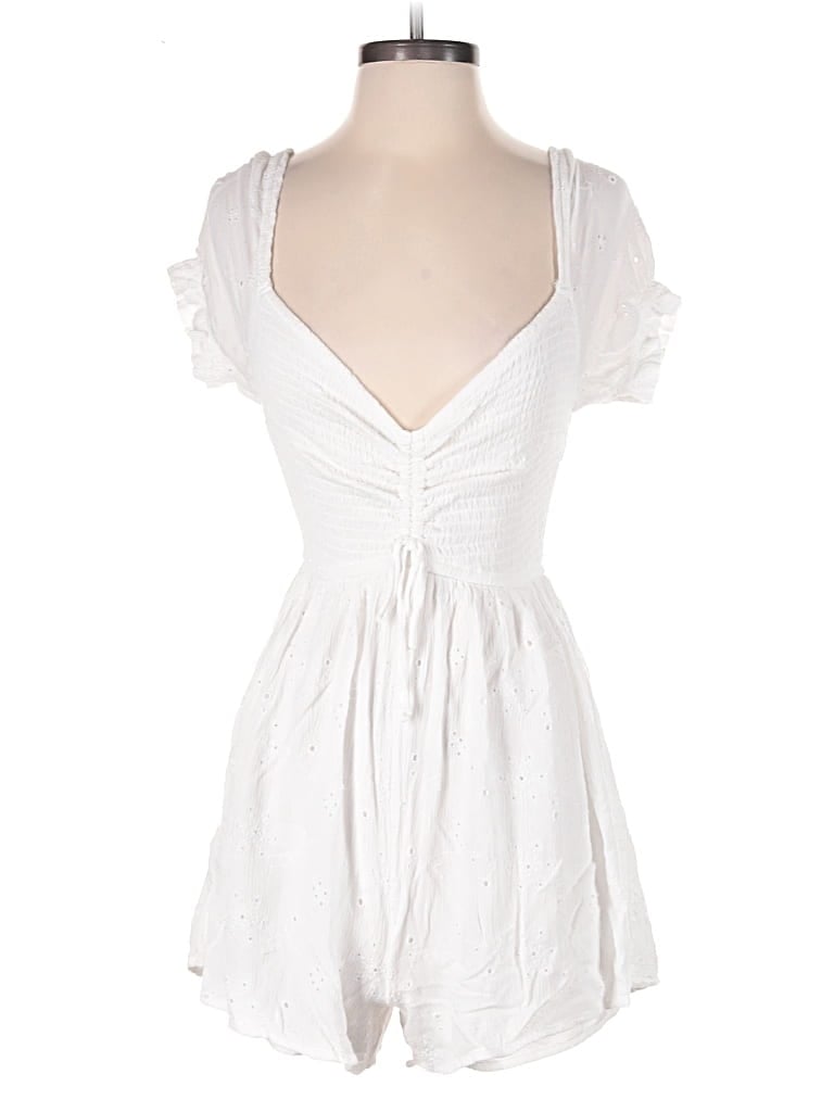 Pre-owned Hollister Romper In White