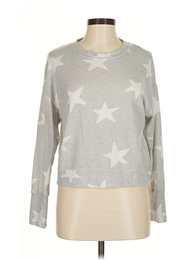 Pre-owned Hippie Rose Pullover Sweater In Silver