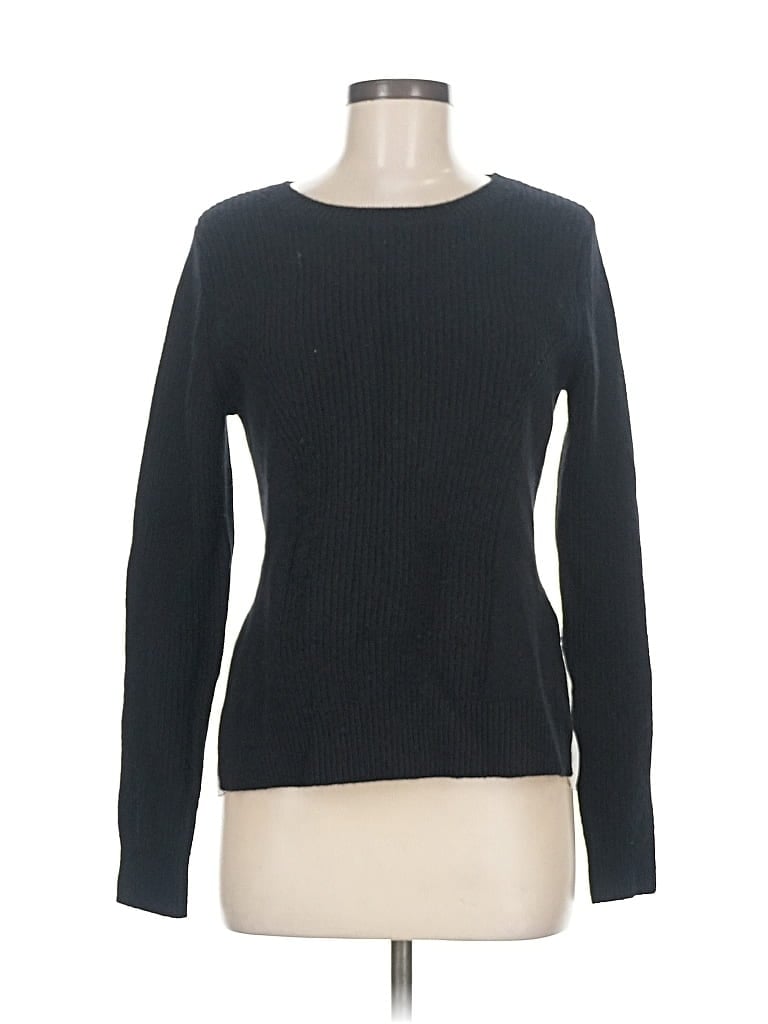 Pre-owned Club Monaco Wool Pullover Sweater In Black