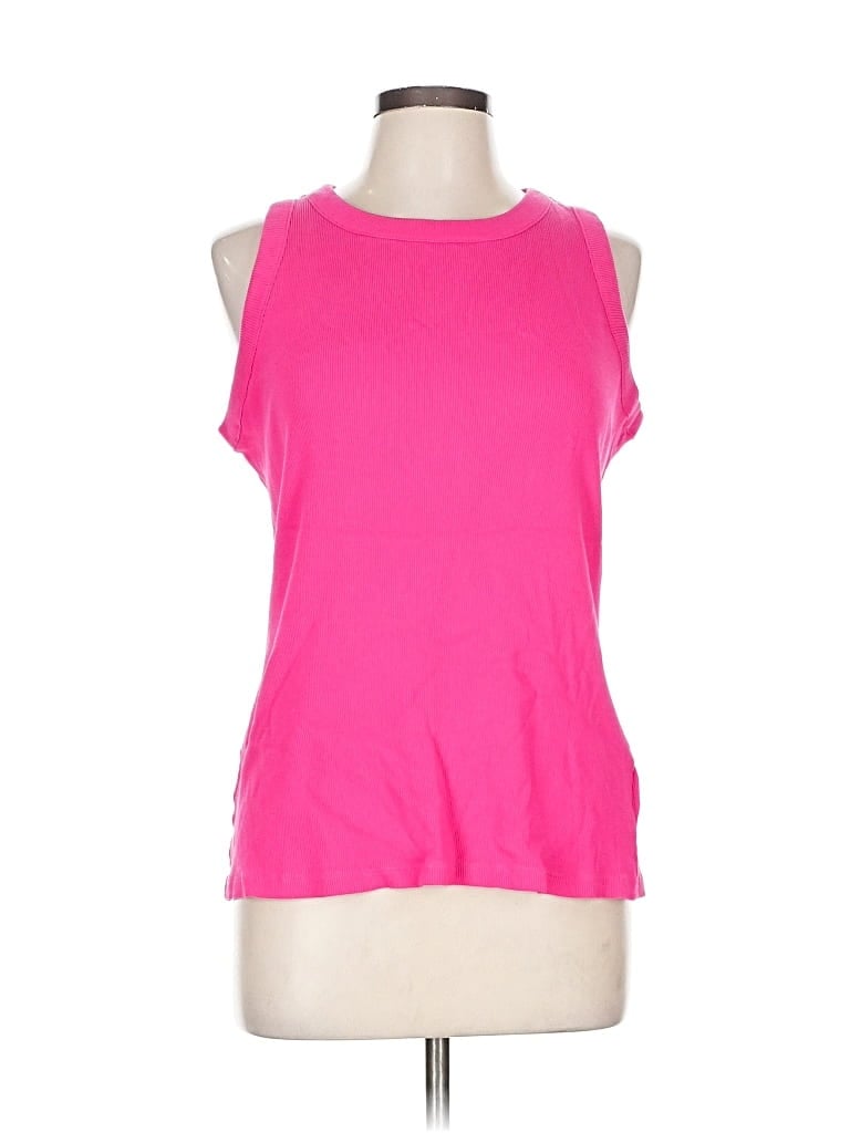 Pre-owned Lands' End Sleeveless T-shirt In Pink