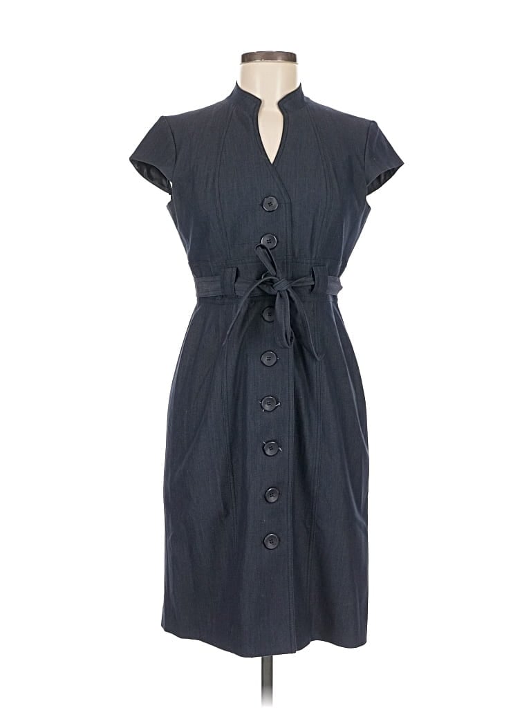 Pre-owned Sandra Darren Casual Dress In Gray