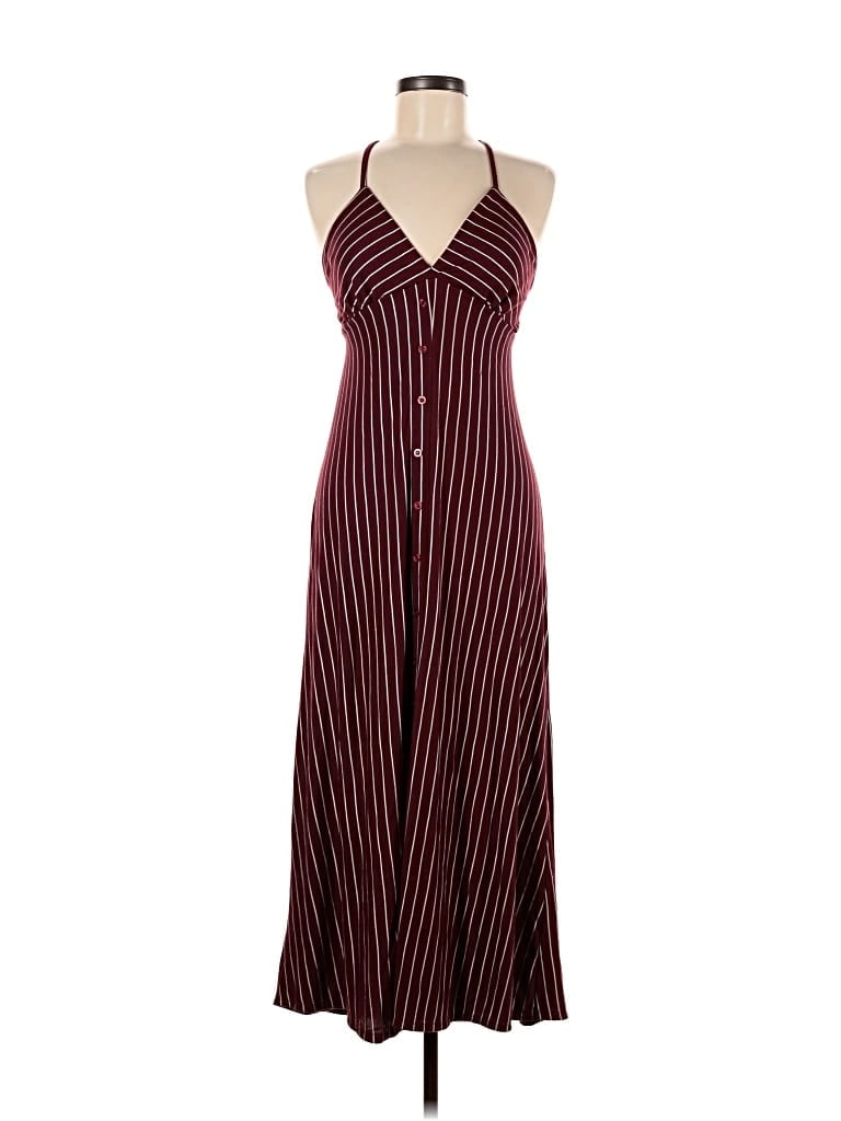 Pre-owned Assorted Brands Casual Dress In Burgundy