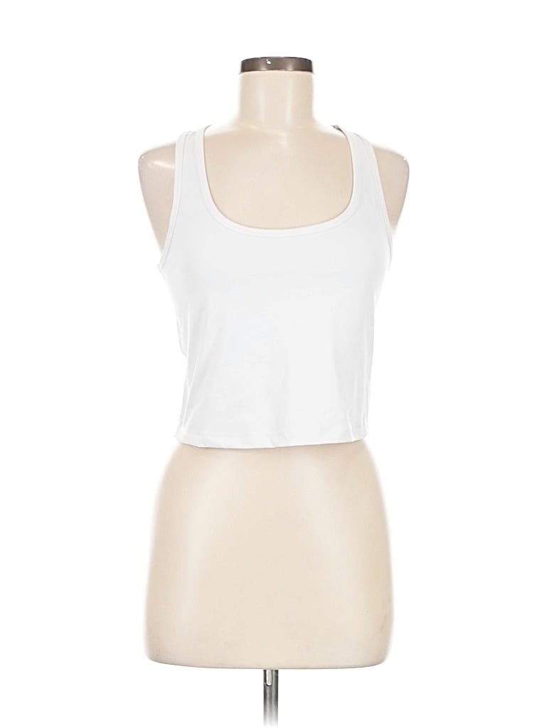Pre-owned 90 Degree By Reflex Tank Top White Halter Neckline Tops
