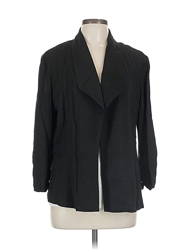 Pre-owned Chico's Blazer Jacket In Black
