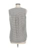 Adrianna Papell 100% Polyester Houndstooth Silver Sleeveless Blouse Size M - photo 2