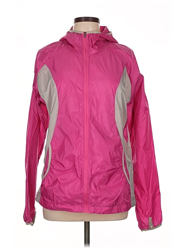 Pre-owned Eddie Bauer Sport Windbreaker Jacket In Pink