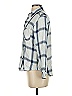 Rails 100% Rayon Plaid Blue 3/4 Sleeve Button-Down Shirt Size XS - photo 5