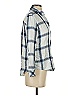 Rails 100% Rayon Plaid Blue 3/4 Sleeve Button-Down Shirt Size XS - photo 4