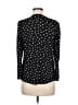 Adrienne Vittadini Polka Dots Black Long Sleeve Top Size M - photo 2