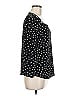 Adrienne Vittadini Polka Dots Black Long Sleeve Top Size M - photo 4