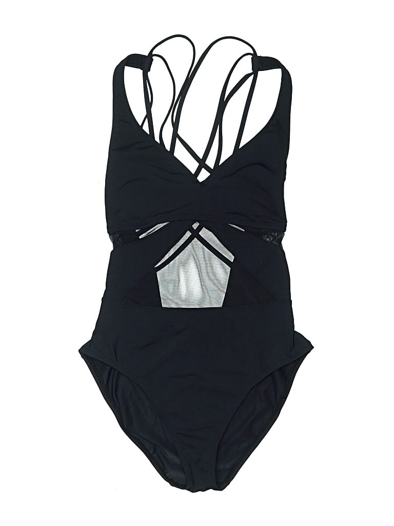 Pre-owned Unbranded One Piece Swimsuit In Black