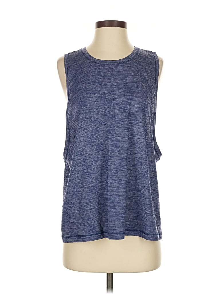 Pre-owned Lululemon Athletica Sleeveless T-shirt In Blue