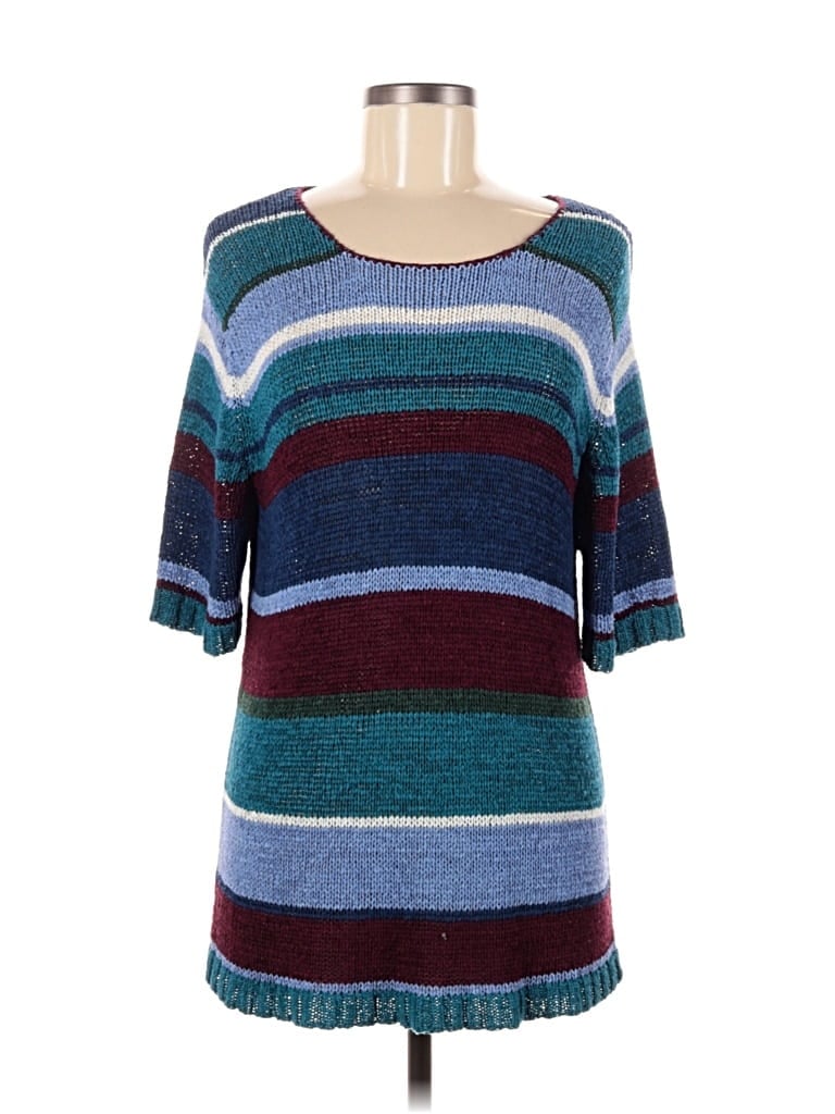 Pre-owned Norm Thompson Pullover Sweater In Blue