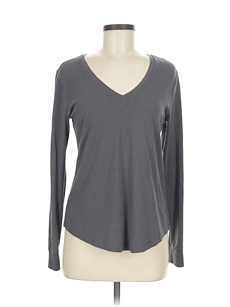 Pre-owned Universal Standard Long Sleeve T-shirt In Gray