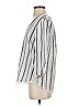 Drew 100% Cotton White Gray 3/4 Sleeve Blouse Size S - photo 5