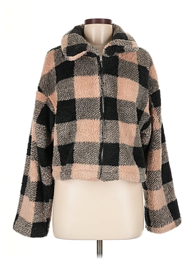Pre-owned Shein Poncho In Brown