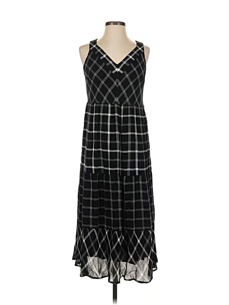 Pre-owned Jjill Casual Dress In Black