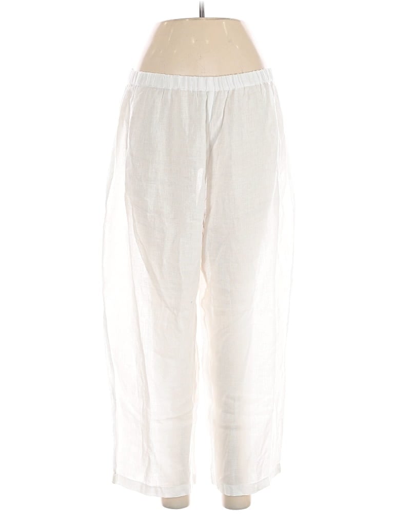 Pre-owned Eileen Fisher Casual Pants In White