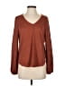 Bobeau Brown Long Sleeve Top Size S - photo 1