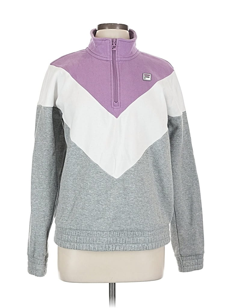 Pre-owned Fila Track Jacket In Purple