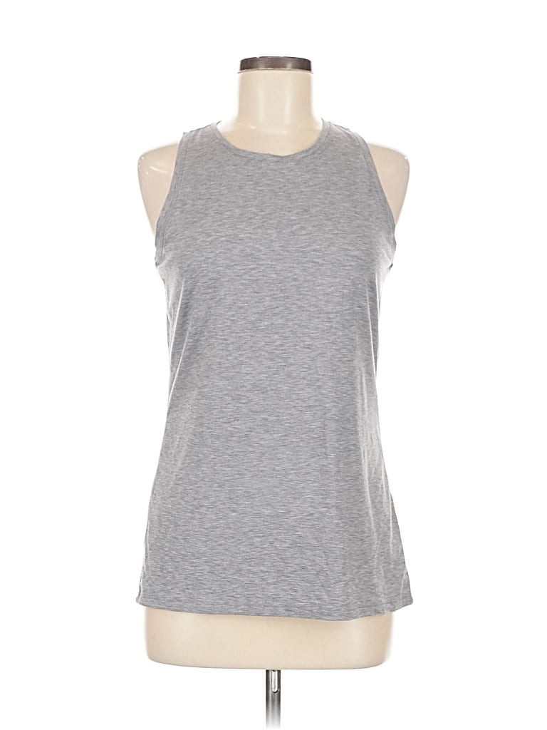 Pre-owned Athleta Sleeveless T-shirt In Gray
